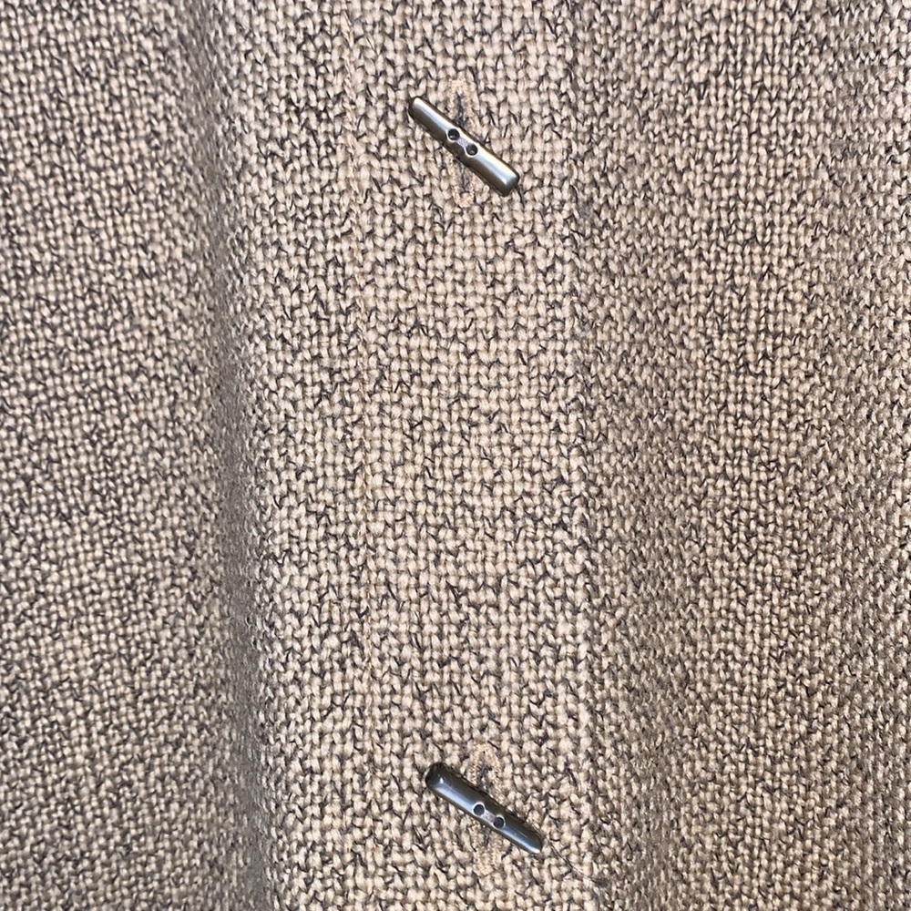 Vtg J Jill Retro Woven Pleat Back Wool Swing Coat M - Picture 12 of 15